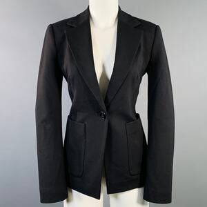 DOROTHEE SCHUMACHER Size 2 Black Viscose Blend Jacket Blazer